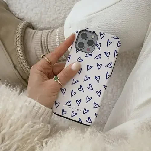 BURGA Phone Case for iPhone 15 Pro - Cute, Trendy, Aesthetic, Designer Pattern, 15pro Phone Cover, Hard Shell Protection - fits Apple iPhone 15 Pro Case for Women and Men - 6