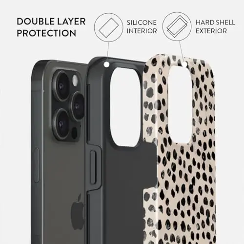 BURGA Phone Case for iPhone 15 Pro - Cute, Trendy, Aesthetic, Designer Pattern, 15pro Phone Cover, Hard Shell Protection - fits Apple iPhone 15 Pro Case for Women and Men - 2