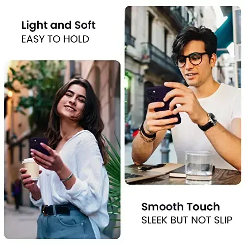 FireNova Designed for iPhone 15 Pro Case, Silicone Upgraded [Camera Protection] Phone Case with [2 Screen Protectors], Soft Anti-Scratch Microfiber Lining Inside, 6.1 inch, Purple - 2