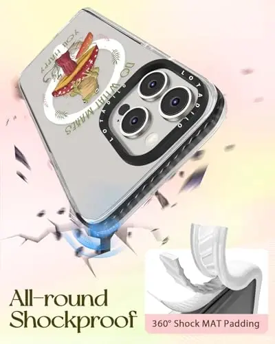 Lotadilo for iPhone 15 Pro Case for Women - Girls Kawaii Design Compatible with Magsafe Magnetic Ring Holder Stand Mushroom Frog Phone Covers Aesthetic Girly TPU Funda for 15 Pro - 6