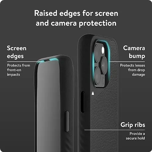 iPhone 15 Pro için Mous Kılıfı MagSafe Uyumlu - Sınırsız 5.0 - Bambu - Koruyucu iPhone 15 Pro Kılıfı - Darbeye Dayanıklı Telefon Kapağı - 4