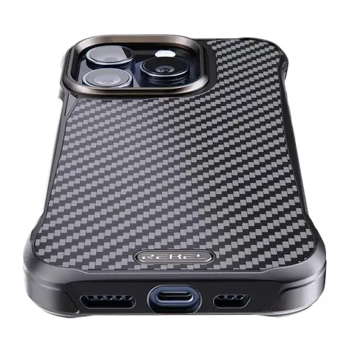 REBEL Case for iPhone 15 Pro [Flex Series] Exposed Sides Comfort, Aramid Fiber, Strong MagSafe Compatible, Shockproof Corners, Metal Lens, Protective Frameless Design, 6.1 Inch Phone 2023 (Flex) - 4