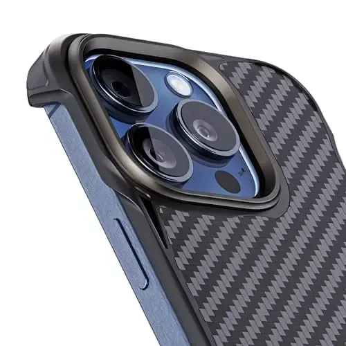 REBEL Case for iPhone 15 Pro [Flex Series] Exposed Sides Comfort, Aramid Fiber, Strong MagSafe Compatible, Shockproof Corners, Metal Lens, Protective Frameless Design, 6.1 Inch Phone 2023 (Flex) - 2