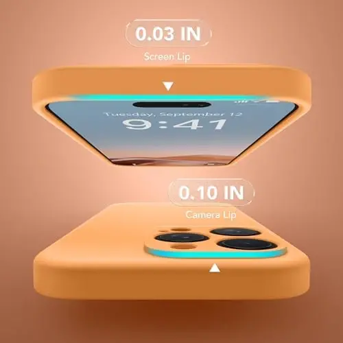 SuydanBox Magnetic for iPhone 15 Pro Case, Compatible with MagSafe, [Full Camera Protection][Screen Protector] Silicone Shockproof Protective Phone Case for iPhone 15 Pro 6.1