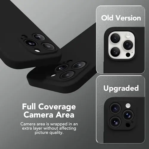 SuydanBox Magnetic for iPhone 15 Pro Case, Compatible with MagSafe, [Full Camera Protection][Screen Protector] Silicone Shockproof Protective Phone Case for iPhone 15 Pro 6.1