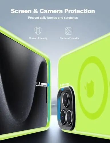 Tigowos for iPhone 15 Pro case, Compatible with MagSafe, Matte Skin-Feeling Shockproof case for iPhone 15 Pro Cases 6.1