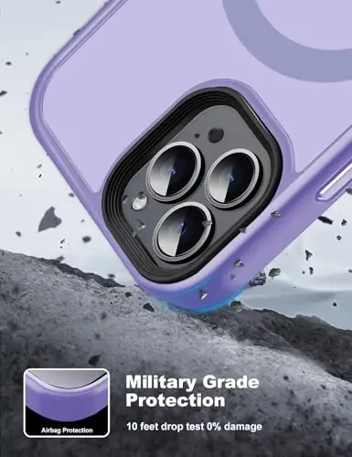 Tigowos for iPhone 15 Pro Magnetic Case Fits MagSafe Drop Resistant Shockproof Back Cover Fits iPhone 15 Pro Phone Cases 6.1