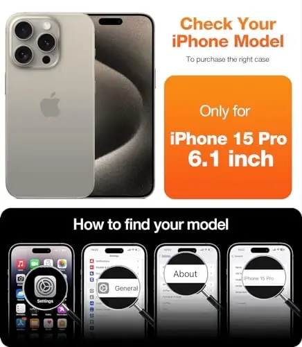 TORRAS Crystal Clear for iPhone 15 Pro Case, Ultra-Thin [Non-Yellowing] [Military Protection] Slim Fit Silicone TPU Cover for iPhone 15 Pro Phone Case, Soft, Clear, 6.1 inch - 1