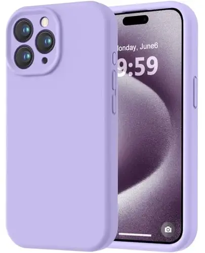 LOVE 3000 Designed for iPhone 15 Pro Case, Premium Silicone with [Soft Anti-Scratch Microfiber Lining] Shockproof Protective Phone Case for Men Women Girls 6.1