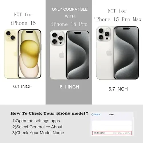 FABSPARK Phone Case for iPhone 15 Pro Case,Simple Wave Design Wavy Frame Soft Silicone Aesthetic for iPhone 15 Pro,Deep Purple - 4