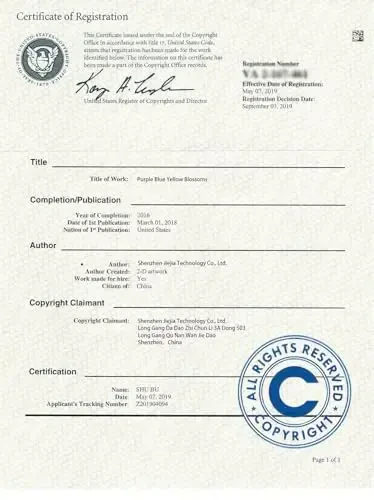 bicol Compatible with iPhone 15 Pro Case, Crystal Acrylic Clear with Fashionable Pattern Designs for Girls Women, Slim Fit Shockproof Protective Phone Cover 6.1 inch,Blooming Wildflower - 7