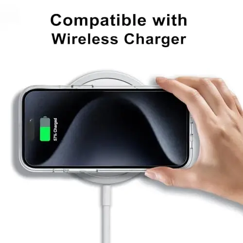 LoeoeL for iPhone 15 Pro Case Clear, Transparent Hybrid 15 Pro Phone Case [Hard Plastic & Soft Silicone Bumper] Acrylic Non Yellowing Thin Slim Protective Cover for Women, Crystal Clear - 8