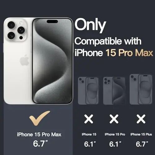 JETech Case for iPhone 15 Pro Max 6.7-Inch, Non-Yellowing Shockproof Phone Bumper Cover, Anti-Scratch Clear Back (Clear) - 2