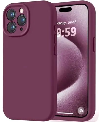 iPhone 15 Pro Max için AŞK 3000 Kılıfı, [Yumuşak Çizilmez Mikrofiber Astar] ile Premium Silikon Darbeye Dayanıklı Koruyucu Telefon Kılıfı Erkek Kadın Kız Çocuk 6.7