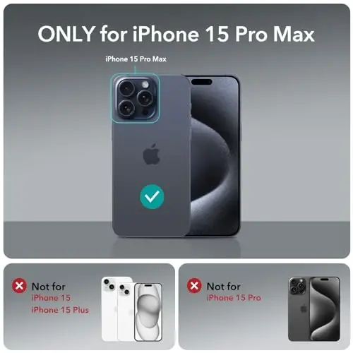ESR Clear Case for iPhone 15 Pro Max Case, Shockproof Thin Cover, Yellowing-Resistant Slim Transparent TPU Phone Case, Zero Series, Clear - 2