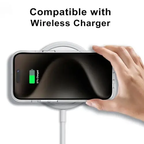 LoeoeL for iPhone 15 Pro Max Case Clear, Transparent Hybrid 15 Pro Max Phone Case [Hard Plastic & Soft Silicone Bumper] Acrylic Non Yellowing Thin Slim Protective Cover for Women, Crystal Clear - 7