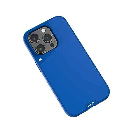Mous Case for iPhone 15 Pro Max MagSafe Compatible - Limitless 5.0 - Atlantic Blue - Protective iPhone 15 Pro Max Case - Shockproof Phone Cover - MOUS