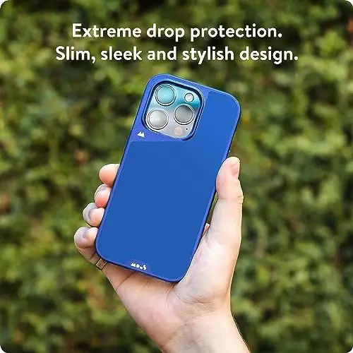 Mous Case for iPhone 15 Pro Max MagSafe Compatible - Limitless 5.0 - Atlantic Blue - Protective iPhone 15 Pro Max Case - Shockproof Phone Cover - MOUS (1)