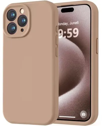 LOVE 3000 Designed for iPhone 15 Pro Max Case, Premium Silicone with [Soft Anti-Scratch Microfiber Lining] Shockproof Protective Phone Case for Men Women Girls 6.7