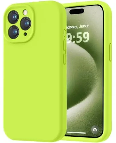 LOVE 3000 Designed for iPhone 15 Pro Max Case, Premium Silicone with [Soft Anti-Scratch Microfiber Lining] Shockproof Protective Phone Case for Holsters 6.7