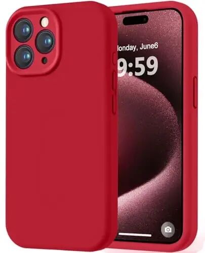 iPhone 15 Pro Max Kılıfı için AŞK 3000, [Yumuşak Çizilmez Mikrofiber Astar] ile Premium Silikon Darbeye Dayanıklı Koruyucu Telefon Kılıfı Erkekler Kadınlar Kızlar için 6.7