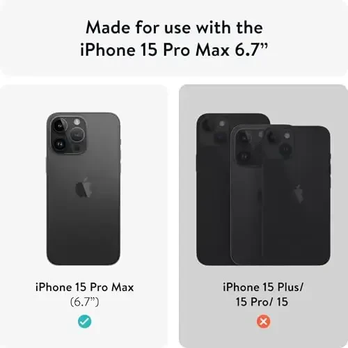 Mous for iPhone 15 Pro Max Case MagSafe Compatible - Limitless 5.0 - Carbon Fibre - Protective iPhone 15 Pro Max Case - Shockproof Phone Cover - 6