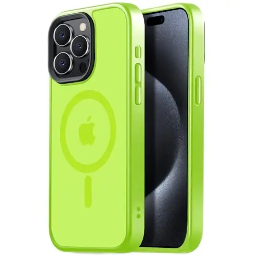 Tigowos for iPhone 15 pro max case,Compatible with MagSafe,Matte Skin-Feeling Shockproof case for iPhone 15 Pro Max Cases 6.7
