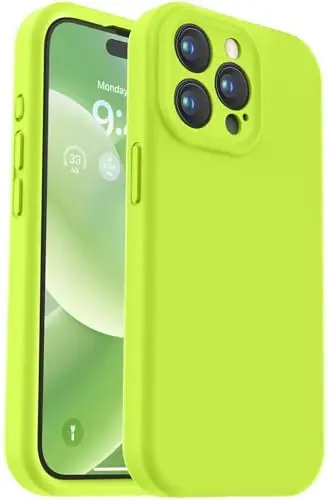 Vooii Compatible with iPhone 15 Pro Max Case, Upgraded Premium Silicone, [Camera Protection] [Soft Anti-Scratch Microfiber Lining] Shockproof Phone Case for iPhone 15 Pro Max 6.7