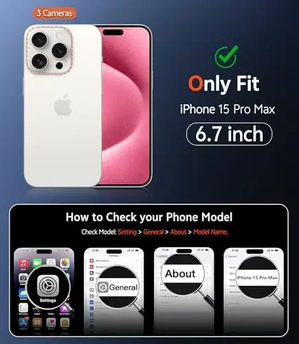 iPhone 15 Pro-Max Kılıfı: Magsafe ile Uyumlu Mat Manyetik Telefon Kılıfları, Ekran Koruyuculu, İnce, Sararmaz, Dayanıklı, Darbeye Dayanıklı, Yarı Saydam Koruyucu Cep Telefonu Kılıfı (C-Pembe) - 2