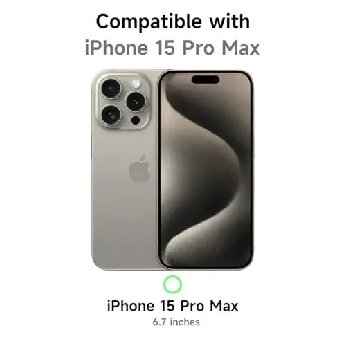 iPhone 15 Pro Max Kılıfı Şeffaf LoeoeL, Şeffaf Hibrit 15 Pro Max Telefon Kılıfı [Sert Plastik ve Yumuşak Silikon Tampon] Akrilik Sararmayan İnce Koruyucu Kadın Kapağı, Beyaz - 2