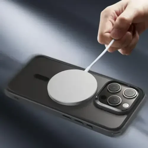 iPhone 15 Pro Max uchun ESR gʻilofi, MagSafe bilan mos, harbiy darajadagi himoya, sargʻayishga chidamli, tirnalishga chidamli orqa, iPhone 15 Pro Max uchun magnit telefon gʻilofi, Classic Series, muzli qora - 2