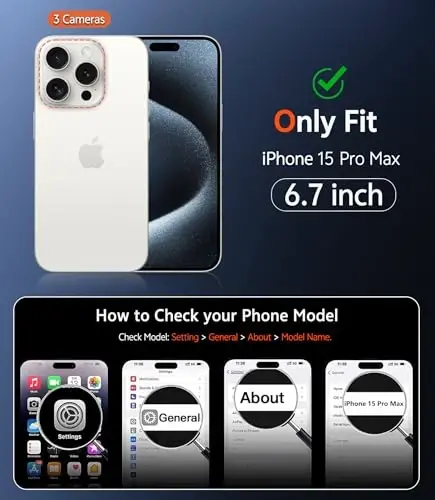 iPhone 15 Pro-Max uchun FNTCASE gʻilofi: Magsafe bilan mos keluvchi matli magnitli gʻilof, ekran himoyachisi bilan, ingichka, sargʻaymaydigan, zarbaga chidamli, yarim shaffof himoya gʻilofi (C-Koʻk) - 2