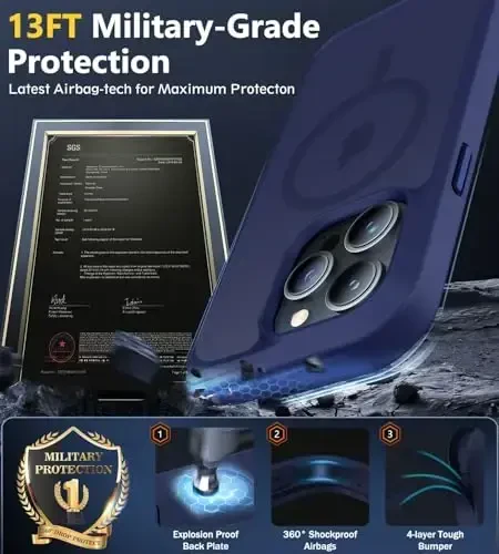 iPhone 15 Pro uchun BossKiss g'ilofi, [Magsafe bilan mos] [Ekran+Kamera himoyasi] Magnitli yarim shaffof mat ayollar erkaklar qizlar himoya qopqog'i iPhone 15 Pro 6.1