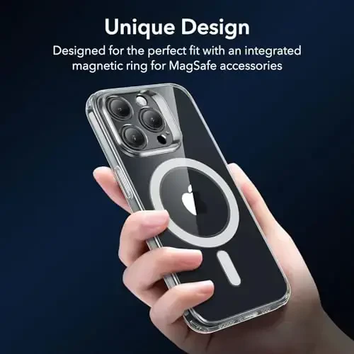 iPhone 15 Pro uchun ESR g‘ilofi, MagSafe bilan mos, harbiy darajadagi himoya, sarg‘ayish va chizilishga chidamli, iPhone 15 Pro uchun magnitli telefon g‘ilofi, Zero Series, shaffof - 4