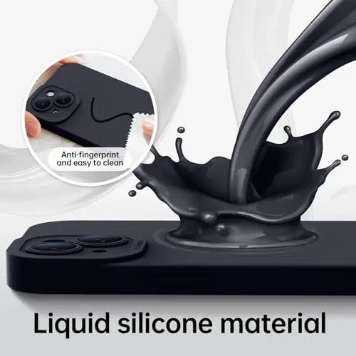 iPhone 15 uchun ekran himoyachili magnitli g'ilof - Simsiz zaryadlashga mos - Yangilangan kamera himoyasi - iPhone 15 6.1