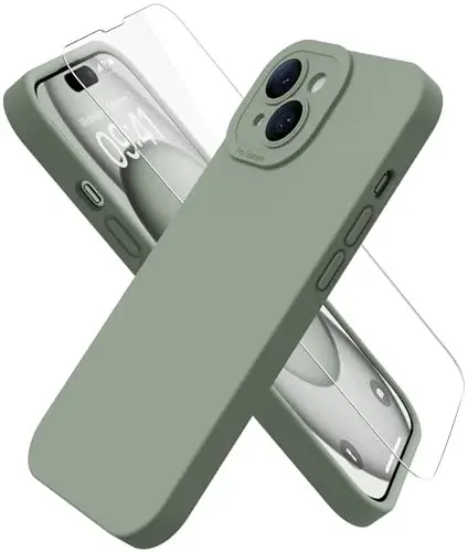 iPhone 15 uchun ekran himoyachisi bilan magnitli g‘ilof - simsiz zaryadlashga mos - takomillashtirilgan kamera himoyasi - iPhone 15 6.1
