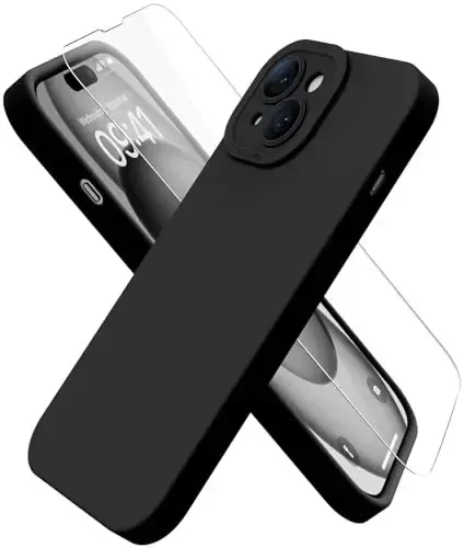 iPhone 15 uchun ekran himoyachisi bilan magnitli g'ilof - simsiz zaryadlashga mos - takomillashtirilgan kamera himoyasi - iPhone 15 6.1