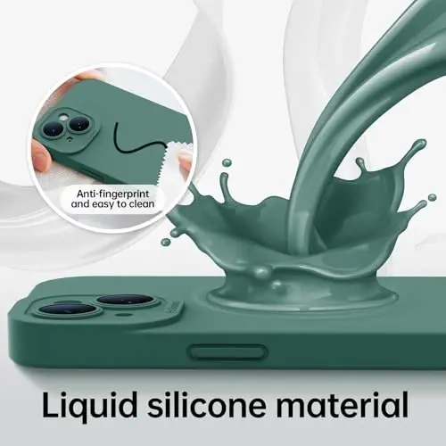 iPhone 15 uchun magnitli g'ilof ekran himoyachisi bilan - Simsiz zaryadlashga mos - Takomillashtirilgan kamera himoyasi - iPhone 15 6.1