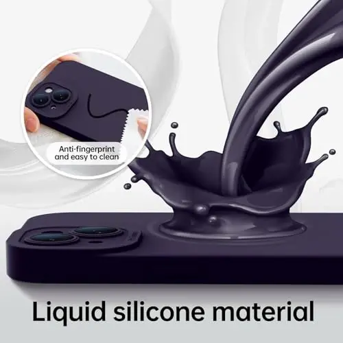 iPhone 15 uchun magnitli g'ilof, ekran himoyachisi bilan - Simsiz zaryadlashga mos - Yaxshilangan kamera himoyasi - iPhone 15 6.1