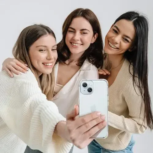 iPhone 15 uchun Mkeke g'ilofi tiniq, [Sarg'aymaydi] [Harbiy darajadagi tushishdan himoya] Apple iPhone 15 uchun zarbga chidamli bamperli tiniq ingichka telefon g'iloflari 2023 - 5