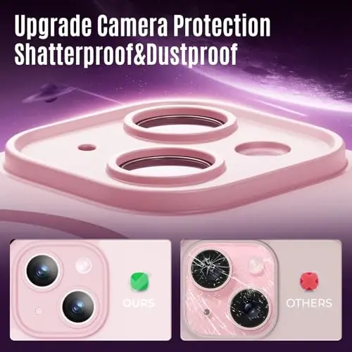 iPhone 15 uchun Symcele Designed g'ilofi, MagSafe bilan mos, X2 maxfiylik ekran himoyachilari, [Kamera himoyasi] [15FT harbiy tomchi himoyasi] zarbga chidamli telefon g'ilofi, 6.1