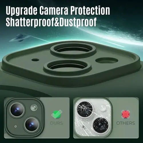 iPhone 15 uchun Symcele dizayni, MagSafe bilan mos, X2 maxfiylik ekran himoyachilari bilan, [Kamera himoyasi] [15FT harbiy tomchidan himoya] zarbaga chidamli telefon qutisi, 6.1