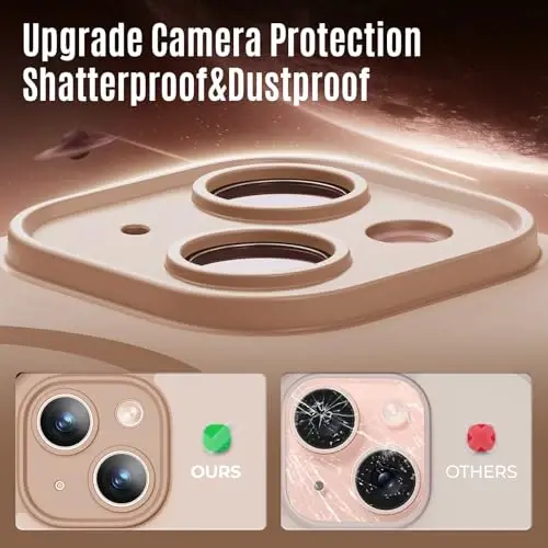 iPhone 15 uchun Symcele tomonidan ishlab chiqilgan g'ilof, MagSafe bilan mos, X2 maxfiy ekran himoyachilari, [Kamera himoyasi] [15FT harbiy tomchidan himoya] zarbga chidamli telefon g'ilofi, 6.1