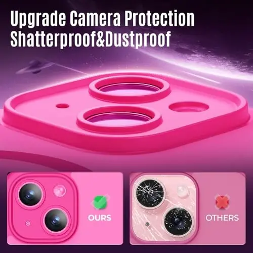 iPhone 15 uchun Symcele tomonidan ishlab chiqilgan g'ilof, MagSafe bilan mos, X2 Privacy Screen Protector bilan, [Kamera himoyasi] [15FT harbiy tomchi himoyasi] zarbga chidamli telefon g'ilofi, 6,1