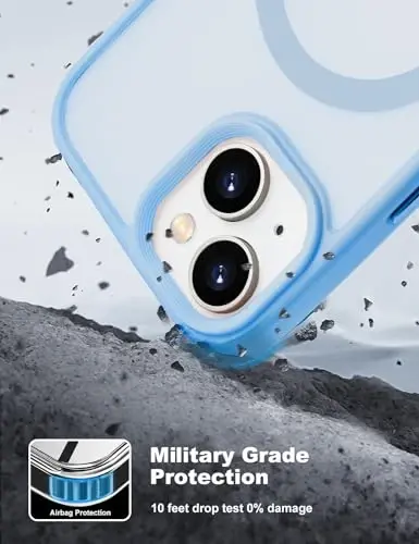 iPhone 15 uchun Tigowos magnitli g‘ilofi MagSafe’ga mos keladi, 15FT balandlikdan tushganda zararga chidamli, sarg‘aymaydigan, yuqori mustahkamlikka ega zarbani yutuvchi orqa qopqoq iPhone 15 telefon g‘iloflariga mos keladi 6.1