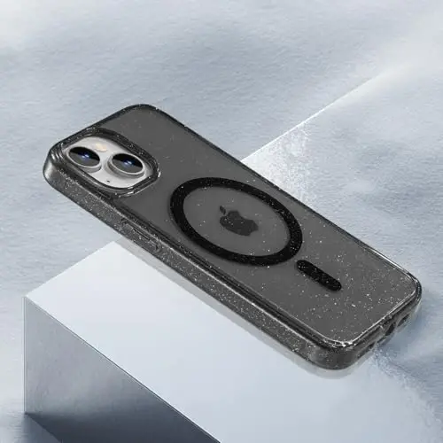 iPhone 15 uchun Tigowos yaltiroq gʻilofi MagSafe bilan mos keladi Dogʻ qoldirmaydi, sargʻaymaydi Zarba oʻtkazmaydigan taʼsirga qarshi gʻilof iPhone 15 telefon gʻiloflariga mos keladi 6,1