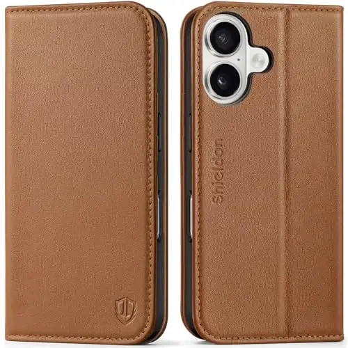 SHIELDON Wallet Case for iPhone 16 6.1