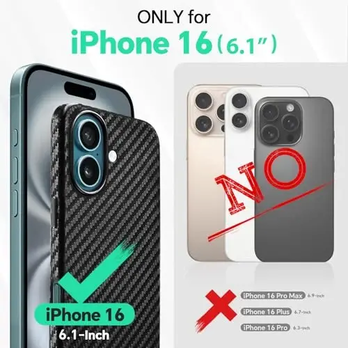 TUCCH PU Leather Case for iPhone 16 (6.1