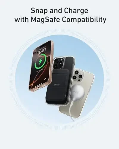 Anker MagGo Clear Magnetic Phone Case for iPhone 16, Ultra-Slim and Durable Protective Cover, Compatible with MagSafe, Clear Case Exclusively Designed for iPhone 16 - 5