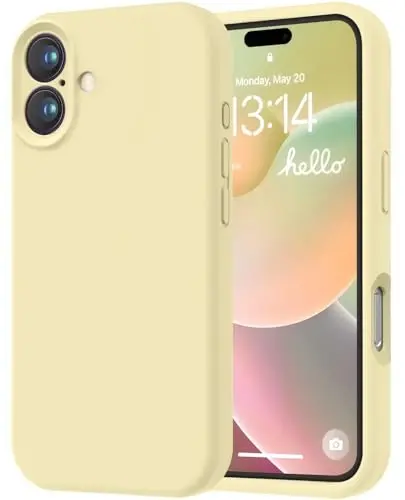 LOVE 3000 Designed for iPhone 16 Case, Premium Silicone with [Soft Anti-Scratch Microfiber Lining] Shockproof Protective Phone Case for Men Women Girls 6.1